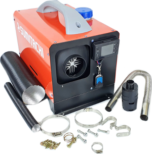 Отопитель China автономный воздушный (переносной) 5kW/12V 1 выход, металл. корпус, дизель, Красный. Артикул 6531