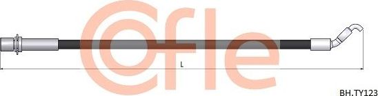 Тормозной шланг Cofle задний для Lexus LS III 2000-2006. Артикул 92.BH.TY123