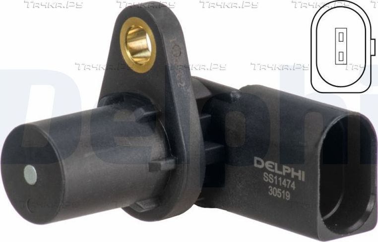 Датчик положения коленвала Delphi. Артикул SS11474