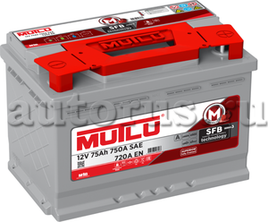 Аккумулятор MUTLU SFB 75 А/ч 575 111 072 обратная R+ EN 720A 278x175x190 L3.75.0. Артикул L375072A