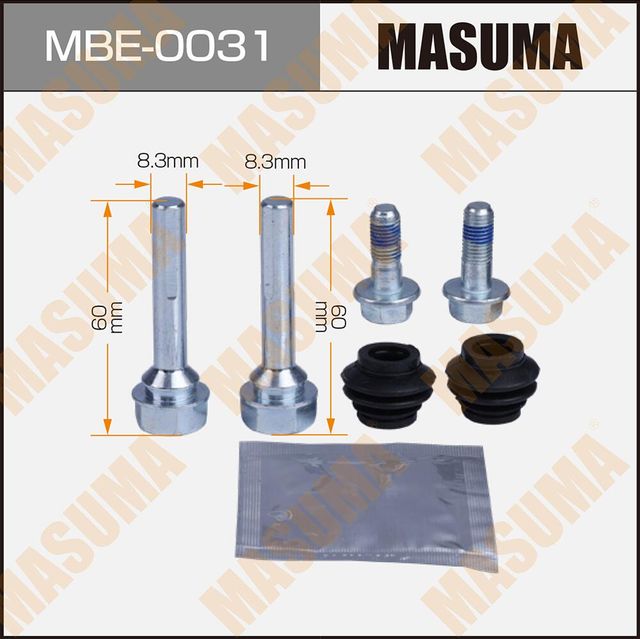 Ремкомплект направляющих тормозного суппорта MASUMA, 808017 rear Masuma. Артикул MBE-0031