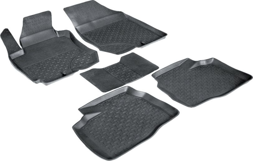 Коврики резиновые Seintex с высоким бортиком для салона Hyundai i30 2008-2011. Артикул 71746