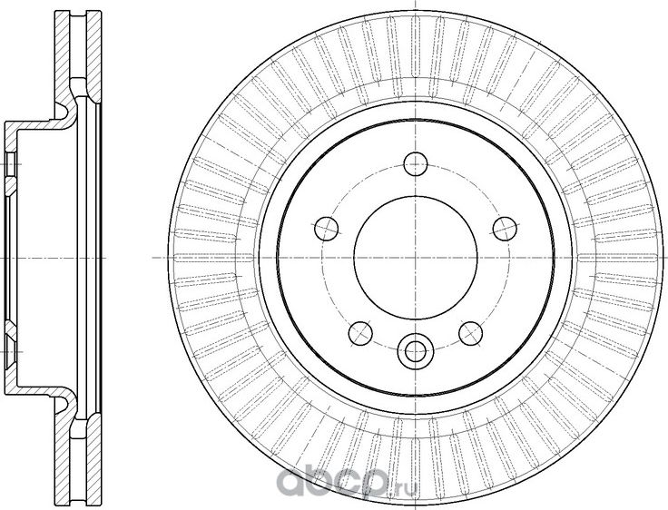 Диск тормозной (G-Brake). Артикул GR20244