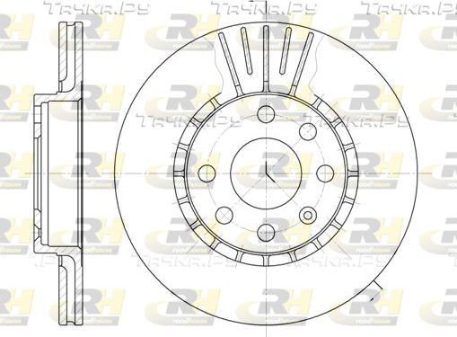 Тормозной диск RoadHouse передний для Opel Vectra A 1988-1995. Артикул 6174.10