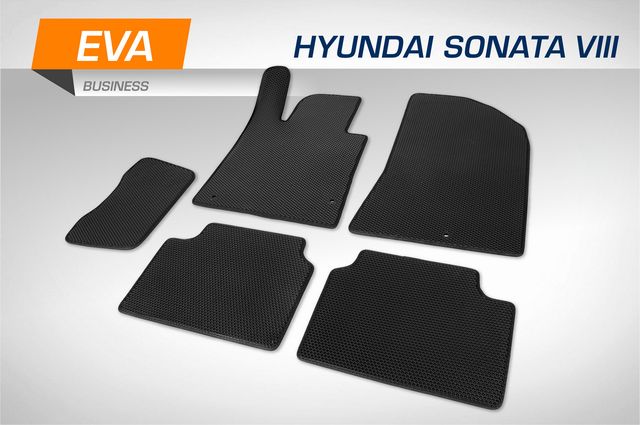 Коврики AutoFlex в салон автомобиля EVA (ЭВА, ЕВА) Business для Hyundai Sonata VIII поколение седан 2019-2026. Артикул 3230501