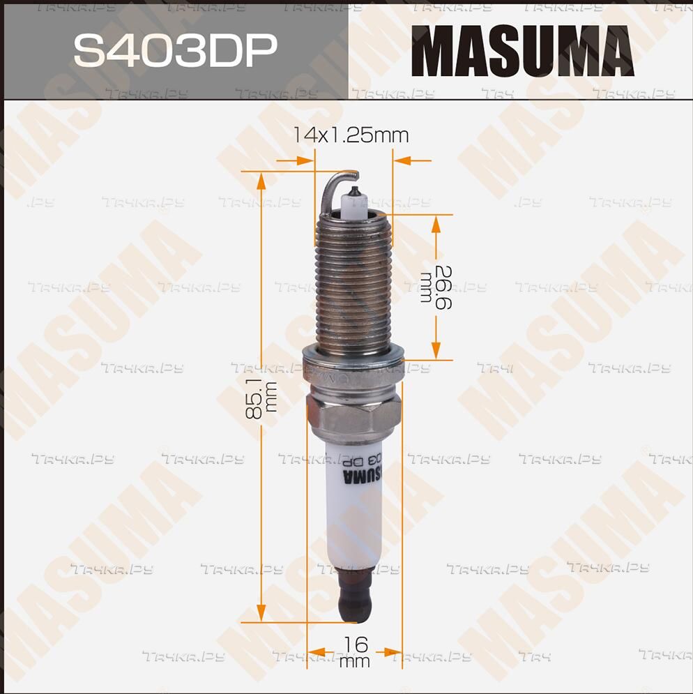 Свеча зажигания Masuma для Toyota Fortuner II 2015-2026. Артикул S403DP