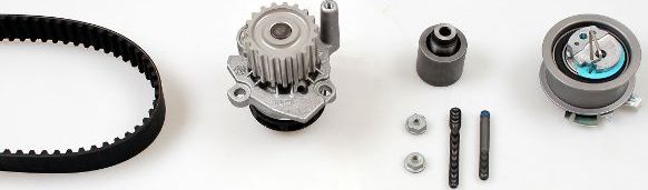 Помпа (водяной насос) с комплектом ремня ГРМ Hepu. Артикул PK05690