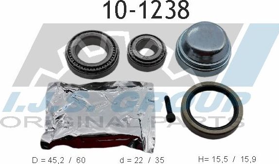 Ступичный подшипник (комплект) IJS Group. Артикул 10-1238