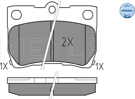 Тормозные колодки Meyle Original задние для Lexus GS III 2005-2011. Артикул 025 243 2315/W