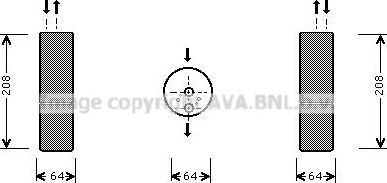 Осушитель кондиционера AVA для Maybach 62 I 2002-2012. Артикул MSD053