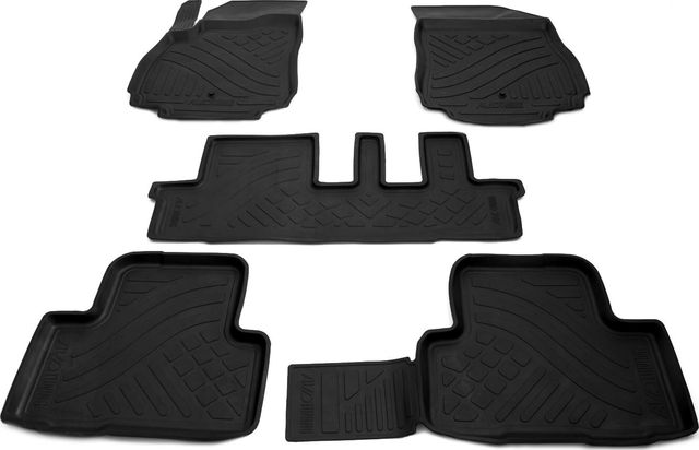 Коврики резиновые Avtodriver AVDTuning для салона Chevrolet Orlando 7 мест (маленький) 2011-2015. Артикул ADRPLR017