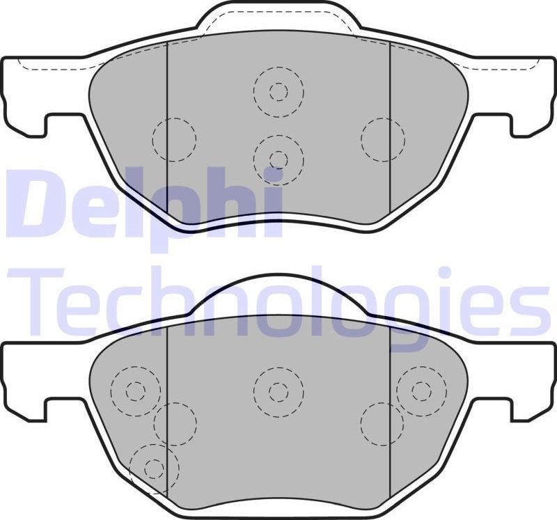 Тормозные колодки Delphi (Low-Metallic). Артикул LP1862