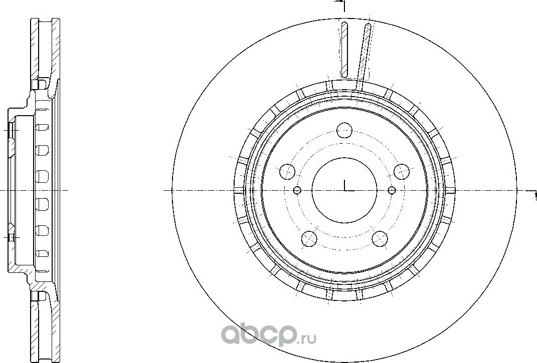 Диск тормозной (G-Brake). Артикул GR20952