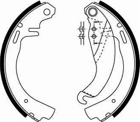 Тормозные колодки TRW задние для Opel Corsa A 1982-1989. Артикул GS6187