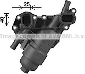 Радиатор масляный (маслоохладитель) для двигателя AVA. Артикул RT3638H