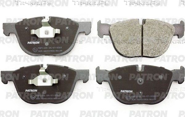 Тормозные колодки Patron передние для BMW X6 II (F16) 2014-2019. Артикул PBP1103
