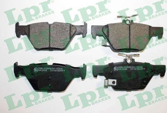 Тормозные колодки LPR задние для Subaru Levorg 2015-2026. Артикул 05P2097