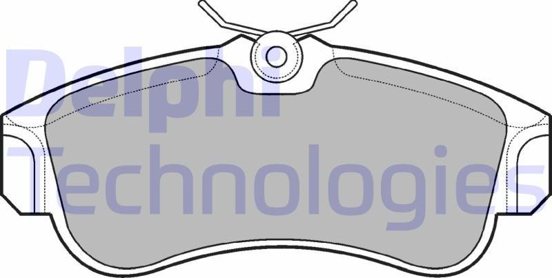 Тормозные колодки Delphi (Low-Metallic). Артикул LP616