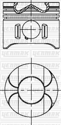 Поршень Yenmak. Артикул 31-04696-050