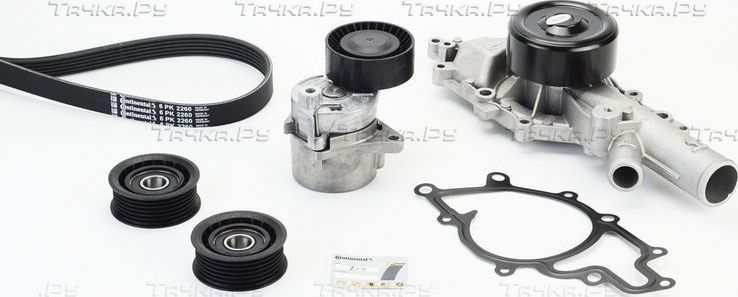 Комплект поликлинового ремня  с водяным насосом) MERCEDES BENZ: C CLASS  W204) ContiTech. Артикул 6PK2260WP3