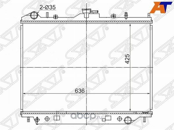 РАДИАТОР GREAT WALL HOVER 05- (SAT). Артикул SGGW0001