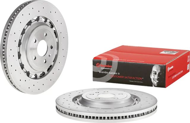 Тормозной диск Brembo PRIME LINE - Dual Cast передний для Audi TT III (8S) 2016-2026. Артикул 09.D174.43