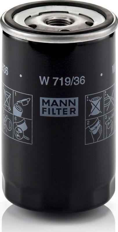 Масляный фильтр Mann-Filter для Jaguar XF I 2008-2015. Артикул W 719/36