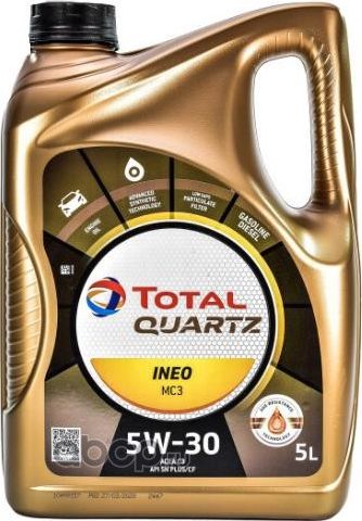 Масло моторное синтетическое TOTAL QUARTZ INEO MC3 5W30 5л. Артикул 213698