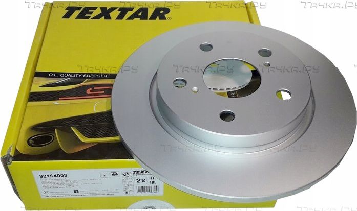 Тормозной диск Textar Pro задний для Toyota Auris I 2006-2012. Артикул 92164003