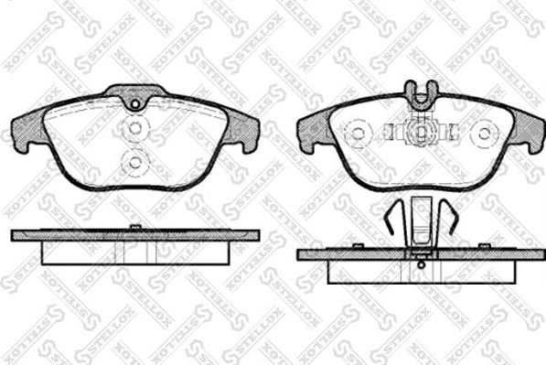 Тормозные колодки Stellox. Артикул 002 004-SX