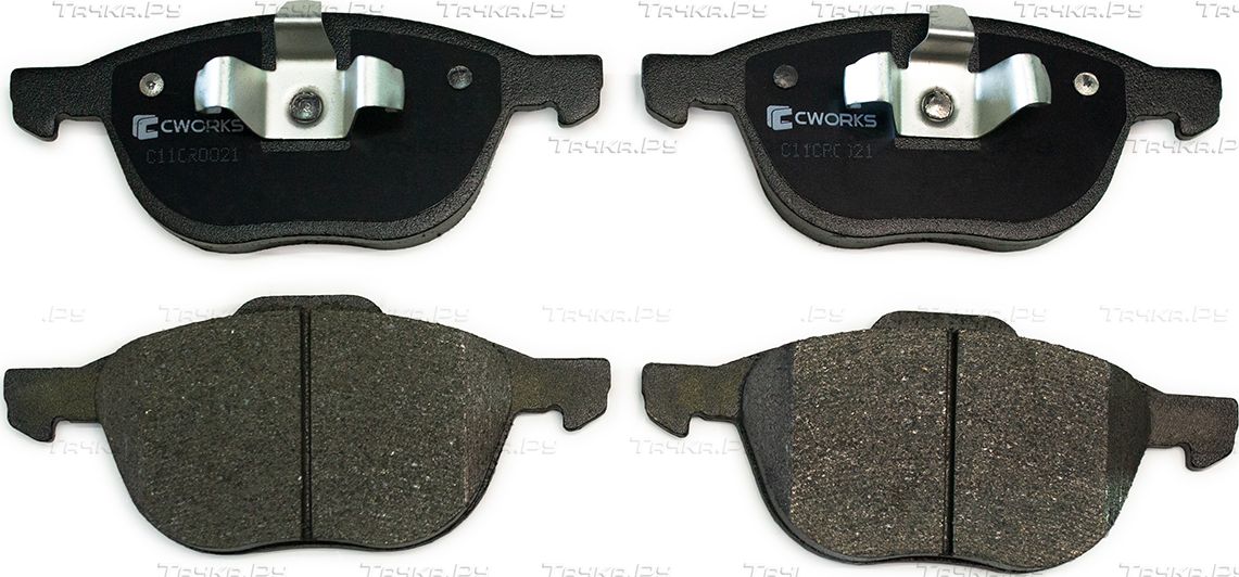 Тормозные колодки Cworks передние для Volvo C70 II 2006-2013. Артикул C11CR0021