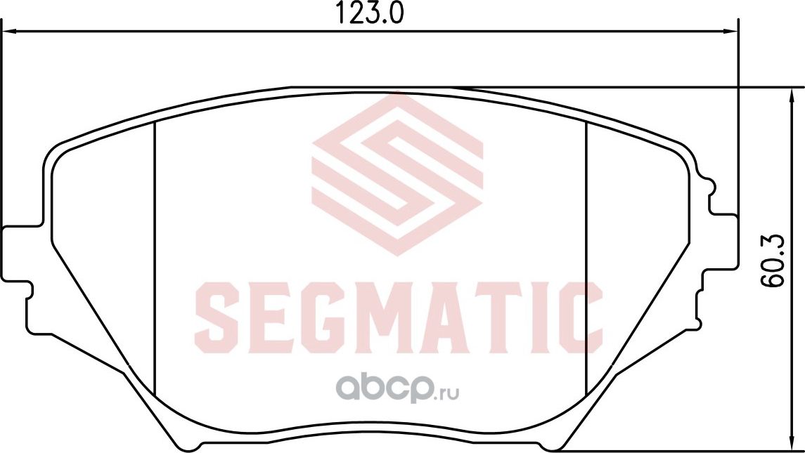 Колодка торм диск пер (Segmatic). Артикул SGBP2745