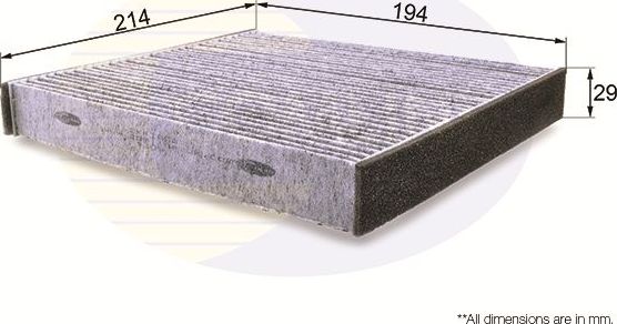 Салонный фильтр Comline для Lexus GS III 2005-2011. Артикул EKF185A