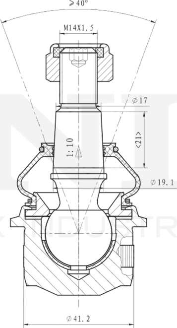 Опора шаровая (Unio). Артикул SSP-20087