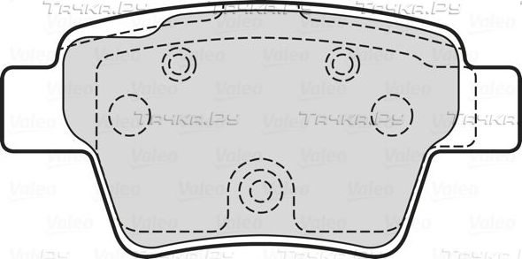 Тормозные колодки Valeo. Артикул 601707