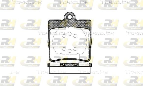 Тормозные колодки RoadHouse задние для Chrysler Crossfire 2003-2008. Артикул 2678.00