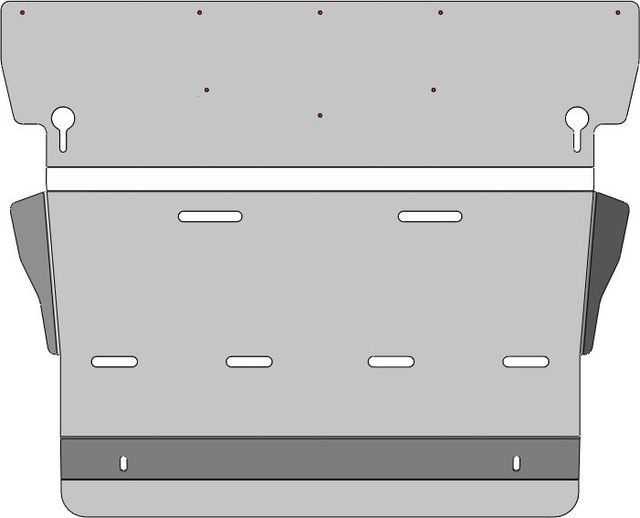 Защита алюминиевая АВС-Дизайн для заднего электродвигателя Zeekr 009 2022-2026. Артикул 54.02ABC