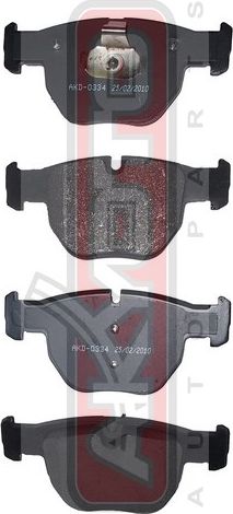 Тормозные колодки Akyoto Packing AKYOTO. Артикул AKD-0334