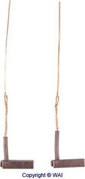 Щетки генератора угольные WAI. Артикул BX204