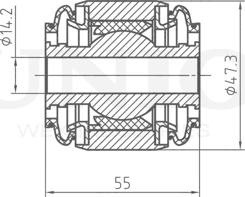 Сайлентблок рычага подвески (Unio). Артикул RMP-20543