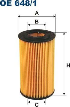 Масляный фильтр Filtron. Артикул OE 648/1