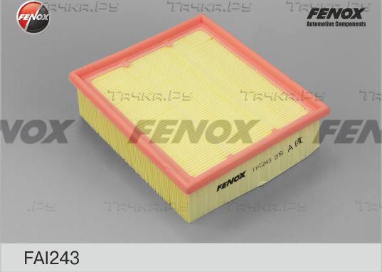 Воздушный фильтр Fenox для Daihatsu Move II 1998-2002. Артикул FAI243