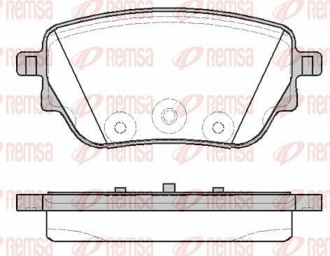 Тормозные колодки Remsa. Артикул 1838.00