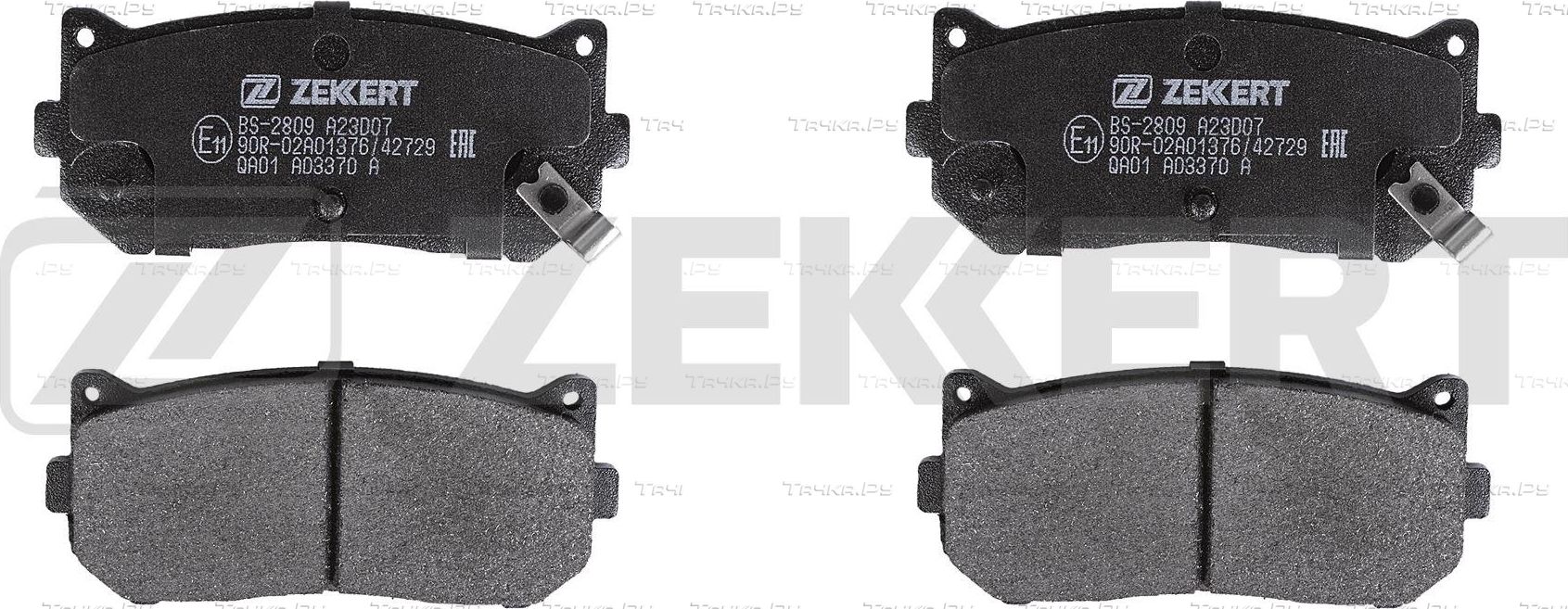 Тормозные колодки Zekkert задние для Kia Shuma I 1997-2001. Артикул BS-2809