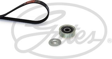 Приводной ремень поликлиновой с роликами (комплект) Gates Micro-V® Kit для Suzuki Ignis I (HT) 2003-2005. Артикул K024PK803