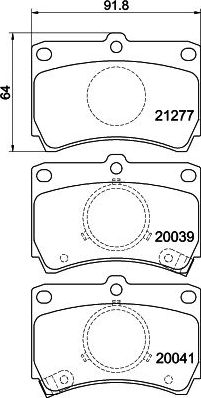 Тормозные колодки Nisshinbo. Артикул NP5001