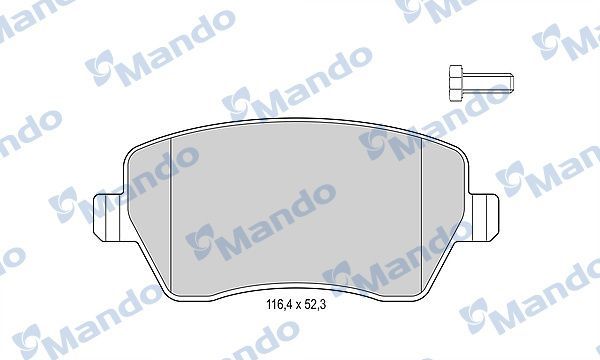 Тормозные колодки Mando передние для Renault Logan II 2007-2026. Артикул MBF015179
