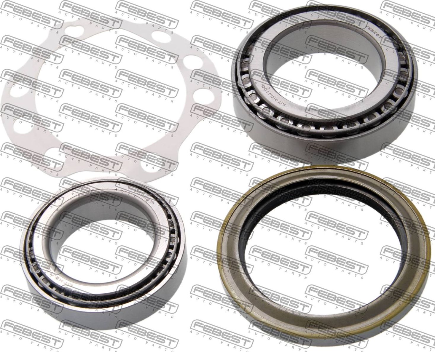 Ступичный подшипник (подшипник ступицы колеса) Febest. Артикул KIT-HDJ100