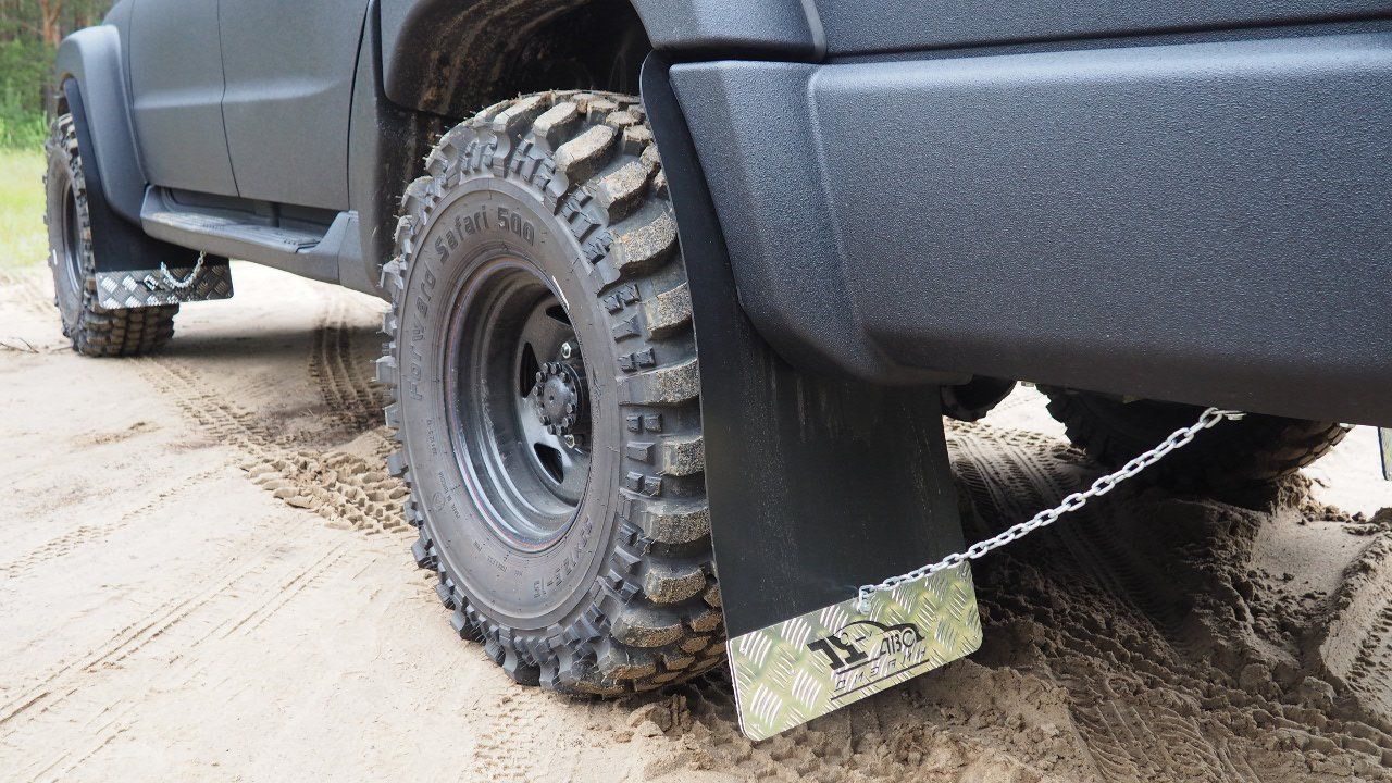 Брызговики универсальные АВС-Дизайн. Экспедиционные, ширина 400 мм. Артикул ABCUNI04