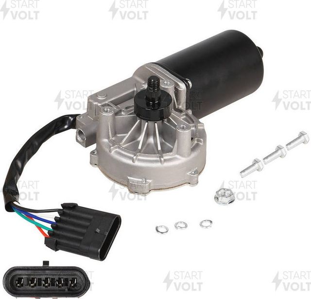 Мотор стеклоочистителя (моторчик дворников) StartVOLT передний для IVECO EuroStar 1993-2002. Артикул VWF 1651